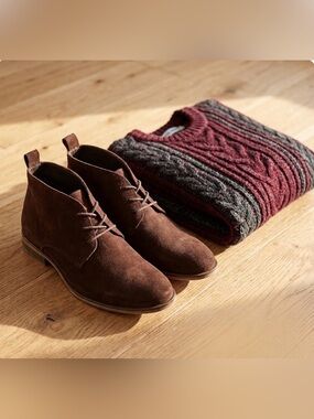 Steve Madden Men's Brown Suede Chukka Boots